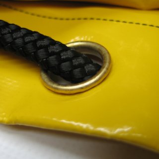Planenöse einteilig - Zackenöse - K-Öse 10mm - Messing gelb