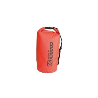 Packsack wasserdicht mit Rollverschluß und Tragegurt - 30 Liter rot
