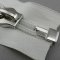 Metall Endkasten / Headbox für teilbare Spiralreißverschlüsse (Opti, YKK, Pascal) 8mm - metall silber glänzend