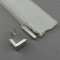 Metall Endkasten / Headbox für teilbare Spiralreißverschlüsse (Opti, YKK, Pascal) 8mm - metall silber glänzend