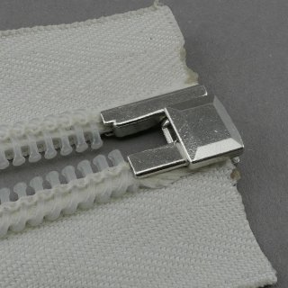 Metall Endkasten / Headbox für teilbare Spiralreißverschlüsse (Opti, YKK, Pascal) 10mm - metall silber glänzend
