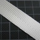 Gurtband 25mm weiss Polyester weich stegoptik...