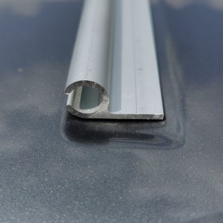 Kederschiene Wandmontage 7,5mm Aluminium - eloxiert - 100cm