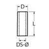 Presshülse - Endstück aus V4A Edelstahl - 3mm