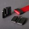 Schwarze Gurtband-Endkappe für 20mm Flachband