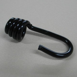 Spiralhaken - Expanderhaken  Metall schwarz 6mm