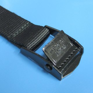 Klemmschnalle aus Metall 25mm LC 125Kg  - glanzverzinkt schwarz lackiert
