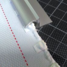 Kederband 7,5mm | Zipkeder 7,5mm | einfahnig | weiss