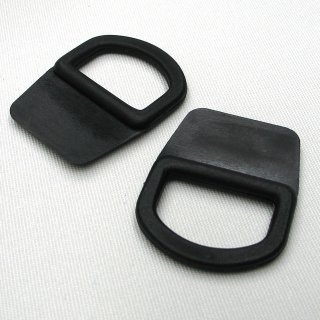 Kunststoff D-Ring 20mm vernähbar mit Annählasche