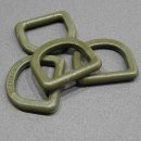 Kunststoff D-Ring 25mm  oliv