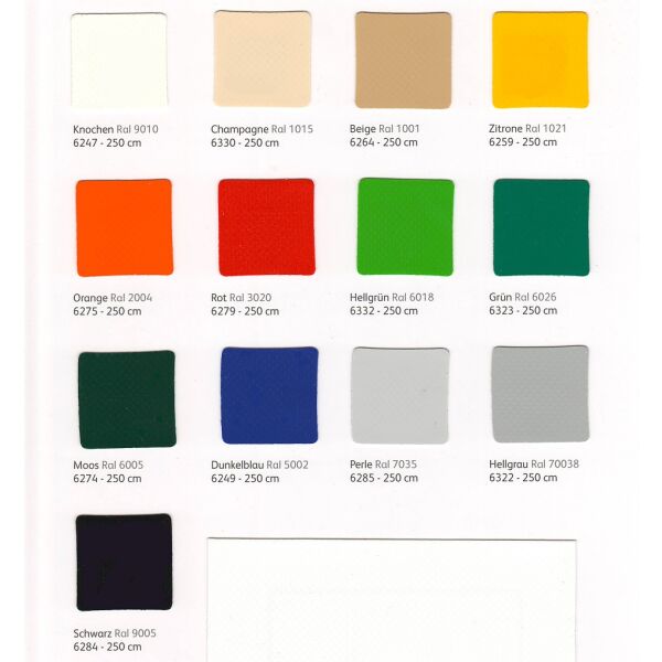 LKW Plane 670g/m² 250cm breit , 25m Rolle  (62,5m²)