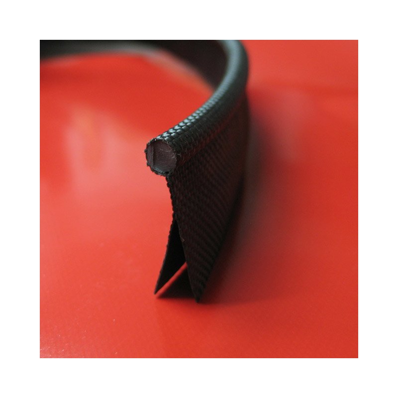 Kederband Zeltkeder schwarz D 5.5 mm einfahnig Vorzeltkeder 
