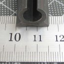 PVC Kederschiene Deckenmontage 7,5mm - schwarz - 1,0 Lfm