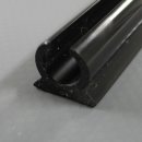 PVC - Kederschiene Deckenmontage 7,5mm - schwarz - 2,0 Lfm