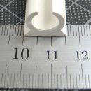 PVC Kederschiene Deckenmontage 7,5mm - weiß - 1,0 Lfm