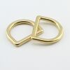 Metall D-Ring  - 28mm - Messing