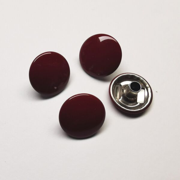 CAF 316 Druckknopf | 15mm | Kappe | bordeaux