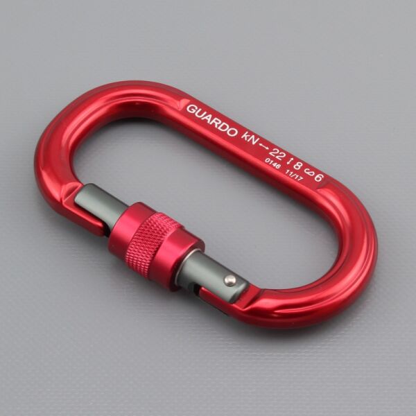 Edelweiss Kletterkarabiner - Guard O - rot