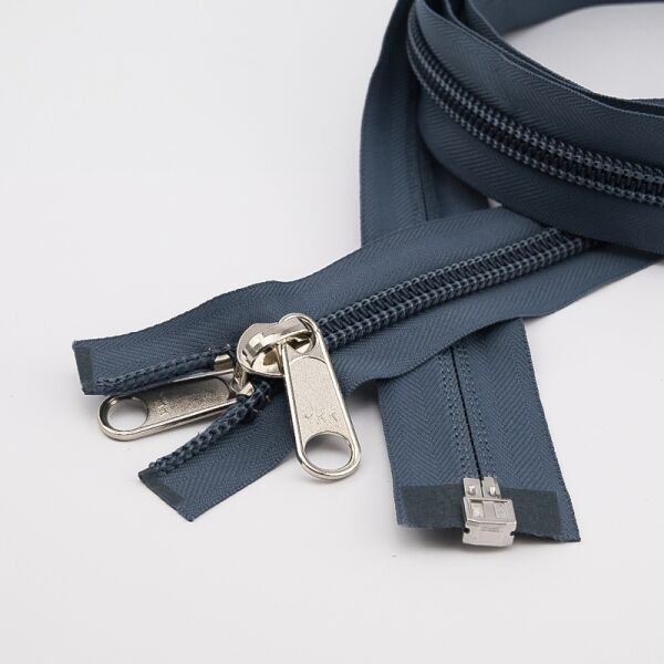 YKK 10C Reißverschluss teilbar blaugrau ca. RAL5021 - Fb.311