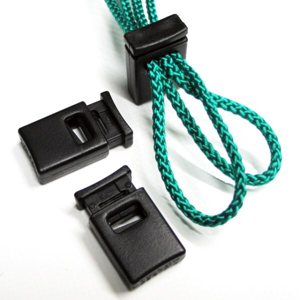 Kordelstopper 2x4mm | Cord-Lock | schwarz
