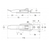 Spannverschluss - Inox - 115mm zweiteilig