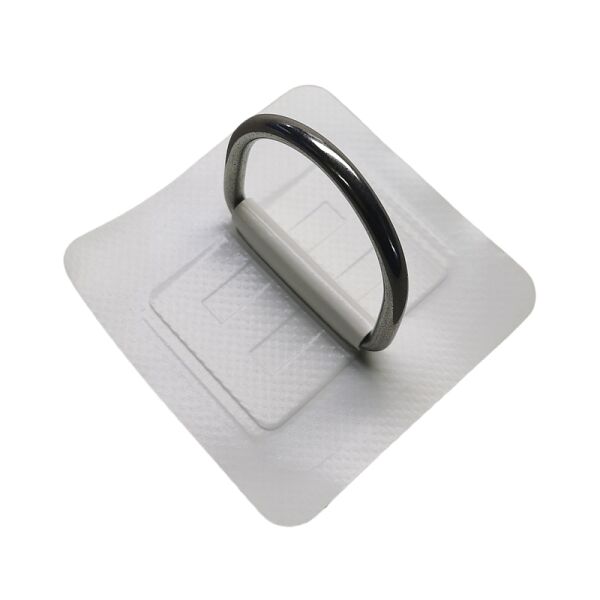 D-Ringpatch 50mm Ring | hellgrau