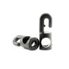 Karabinerhaken 5-6mm | Kunststoff | schwarz