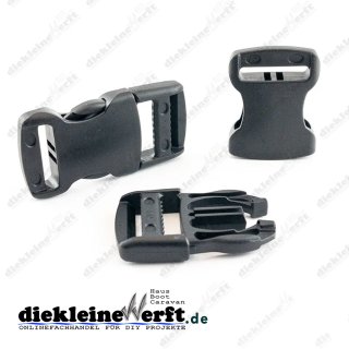 Steckschnalle 25mm schwarz - YKK - LB25R