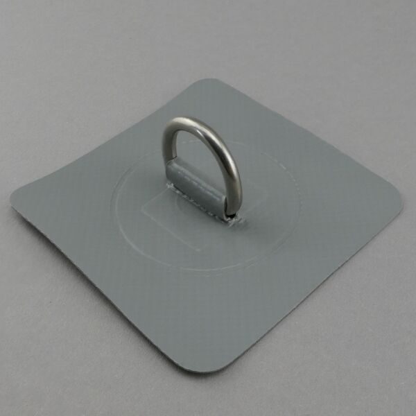 PVC D-Ring Patch 25mm | dunkelgrau