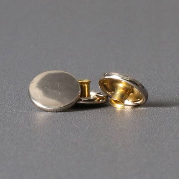 Druckknopf | 15mm | Kappe vernickelt