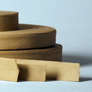 Baumwollband Köperband Zeltband 15mm beige