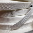 Gurtband Polyester 15mm weiß - 180Kg  fest gewebt